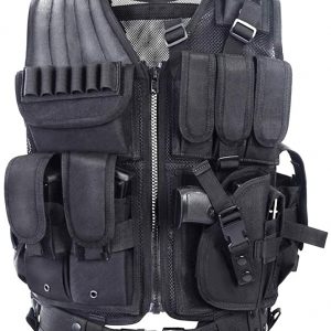 vAv YAKEDA Tactical Vest Outdoor Ultra-Light Breathable Combat Training Vest Adjustable for Adults 600D Encryption Polyester-VT-1063 (Black)  Sports & Outdoors
