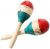Maracas Large Colorful Wood Rumba Shakers Rattle Hand Percussion of Sand of the Hammer Great Musical Instrument with Salsa Rhythm For Party,Games. (Colorful)  Musical Instruments