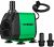 VIVOSUN 800GPH Submersible Pump(3000L/H, 24W), Ultra Quiet Water Pump with 10ft. High Lift, Fountain Pump with 6.5ft. Power Cord, 3 Nozzles for Fish Tank, Pond, Aquarium, Statuary, Hydroponics  Pet Supplies