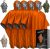 Emergency Blankets & Rain Poncho Hybrid Survival Gear and Equipment – Tough, Waterproof Camping Gear Outdoor Blanket – Retains 90% of Heat + Reflective Side for Increased Visibility – 4 Pack (Orange): Home & Kitchen