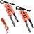 AOFAR Fire Starter AF-381 Fire Steel 5-in-1 for Camping, Hiking, Hunting, Backpacking, Boating, Outdoor Magnesium Survival Rod with Fire Paracord, Compass and Whistle, Waterproof (2-Pack)  Sports & Outdoors