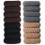 16 Pieces Thick Cotton Hair Ties Seamless Cotton Hair Bands No Crease No Break No Slip Hair Bands Seamless Hair Elastics Ties Thick Stretchy Ponytail Holders for Women Girls (Dark Color)  Beauty & Personal Care